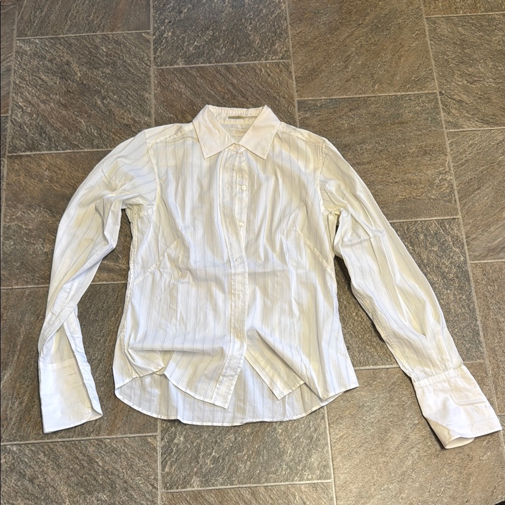 Women’s  White Striped Shirt